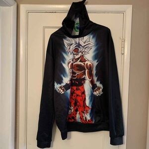 Black Anime Graphic Hoodie